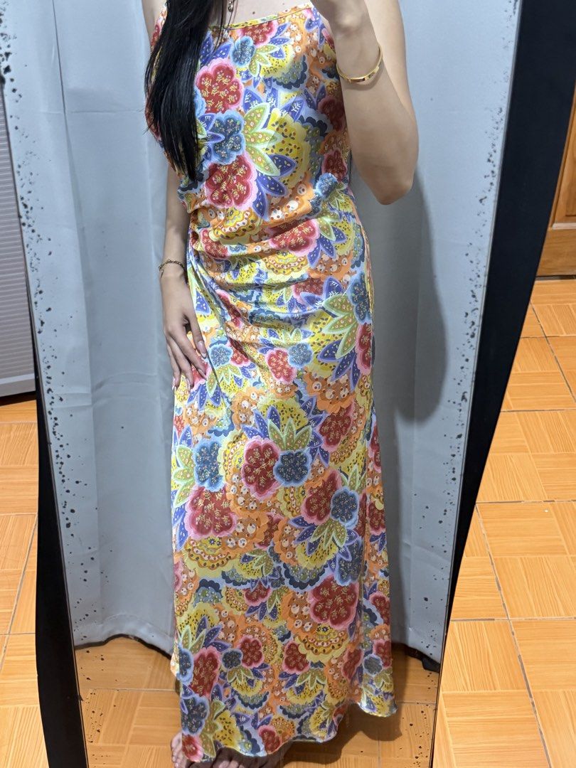 Summer Long Dress (Category: Dresses) located in Lucena. Submitted by lexshiine (Listing ID 1468081141, Image 3). Description: size: m-l MOP: MariBank/GoTyme MOD: J&T.