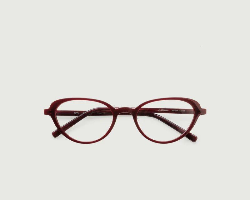 Sunnies Studios Tippy Crimson Glasses (Category: Sunglasses & Eyewear) located in Tanauan. Submitted by kdcstro (Listing ID 1468139106, Image 2). Description: - Brand/Model: Sunnies Studios Tippy - Color/Finish: Crimson - Shape: Trendy cat-eye - Graded lens - can replace the lens.
