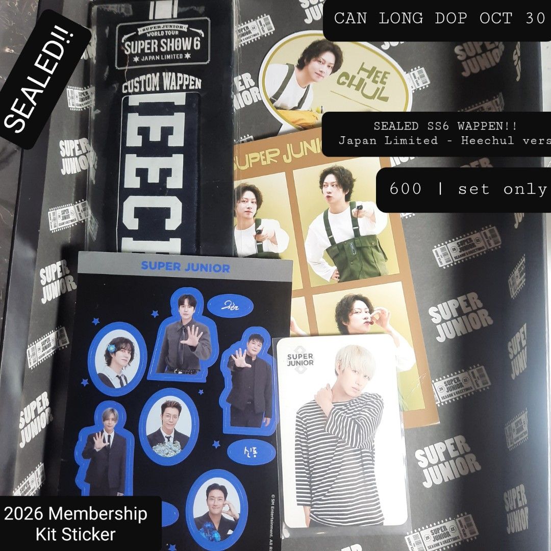 Super Junior 83z Promise Leeteuk Heechul Siwon (Category: K-Wave Merchandise) located in Manila. Submitted by elley_ph (Listing ID 1468090653, Image 3). Description: LAST PRICE SHOWN PER PHOTO. onhand. no to sensitive will ship agad via JnT 😊.