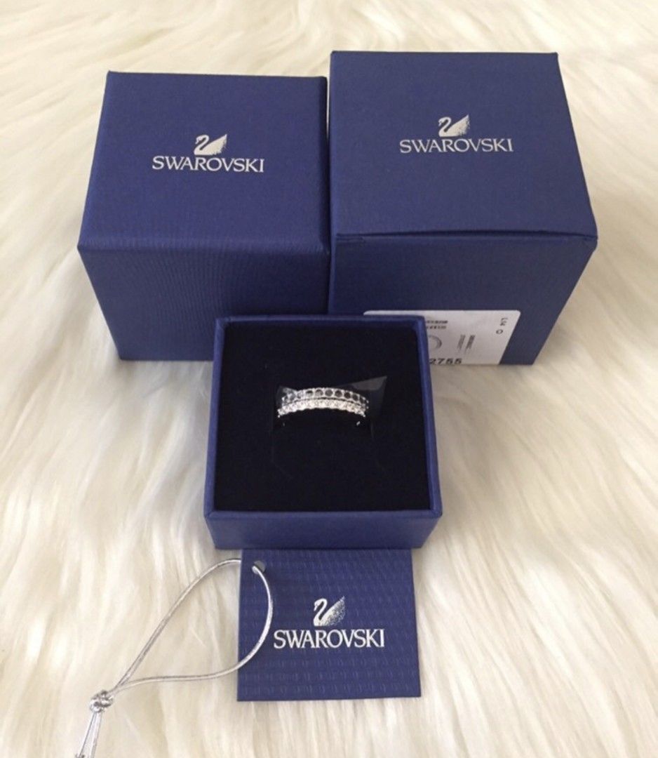 Swarovski 2pcs half eternity Ring Set (Category: Rings) located in Iloilo. Submitted by mgu.shoppe_ph (Listing ID 1468282359, Image 1). Description: Swarovski 2 pcs half eternity set Brandnew Size US7.