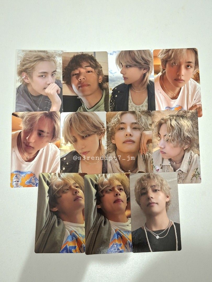 TAEHYUNG V LAYOVER PHOTOCARDS SET (Category: K-Wave Merchandise) located in Cebu City. Submitted by mimicart_13 (Listing ID 1468238204, Image 1). Description: ꣑ৎ wts bts lfb ph! ╰┈➤ taehyung layover photocards set 💸 ₱480 set + pf + sf — onhand, x sensi — payo — dm to claim.