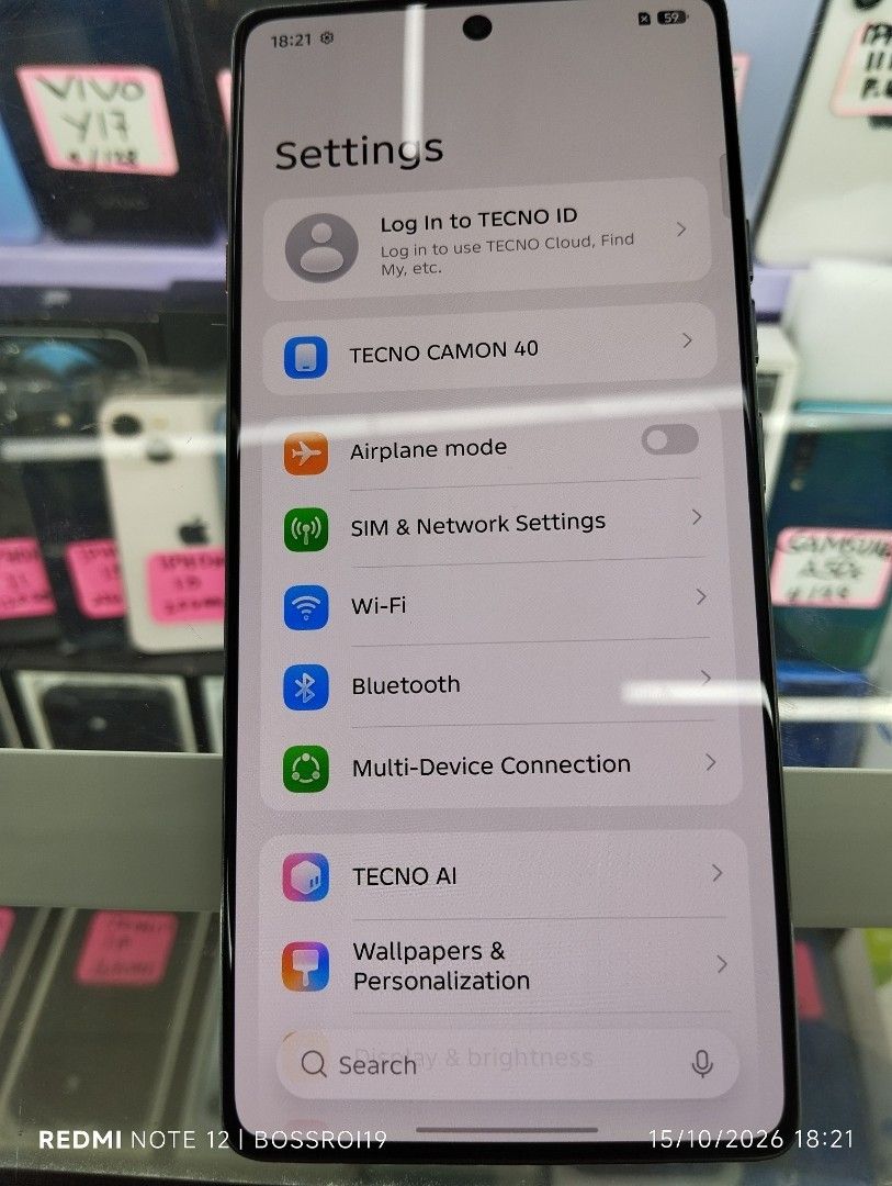Tecno camon 40 (Category: Android Others) located in Caloocan City. Submitted by bossambo1003-59844 (Listing ID 1468167854, Image 1). Description: unit only chat Lang negotiable pa po.