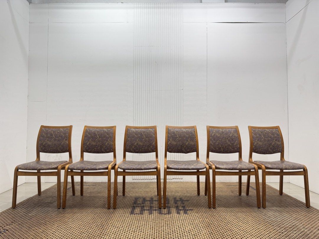 Tendo 6pcs chairs (Category: Chairs) located in Quezon City. Submitted by matetdevis13 (Listing ID 1468237515, Image 1). Description: TENDO Elegant 6pc Dining Chair Price: 16,900 L18 x W18 x H33/17 In good condition Code MJS45-RP21.