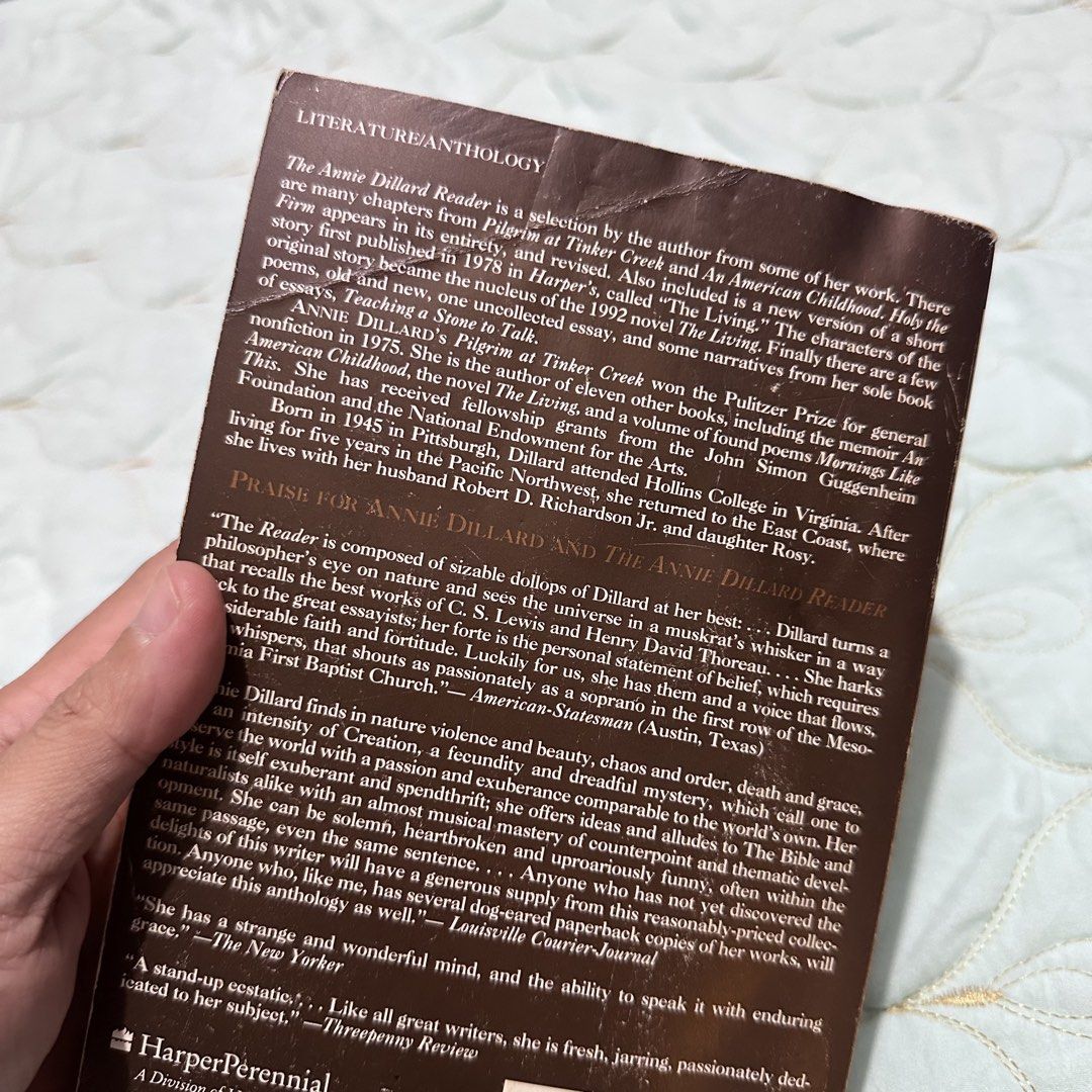 The Annie Dillard Reader (Category: Storybooks) located in General Tinio. Submitted by tindangaklat (Listing ID 1468219560, Image 3). Description: .