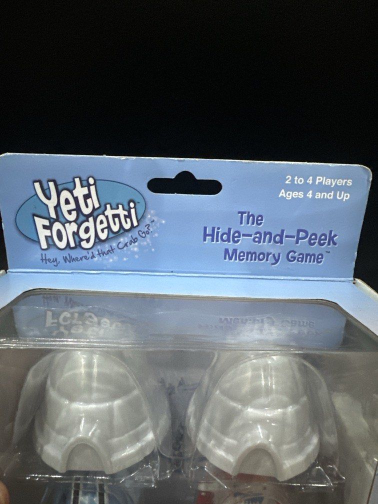 The Hide and Peek Memory Game (Category: Interactive Toys) located in Manila. Submitted by krystalchewey_ (Listing ID 1468138895, Image 2). Description: Bnew Actual Photo Posted 300php Yeti Forgetti Memory Game.