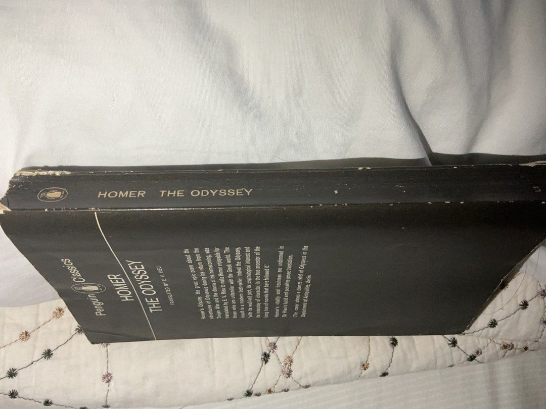 The Odyssey by Homer (Category: Storybooks) located in Cavite. Submitted by audepages (Listing ID 1468096507, Image 3). Description: MMPB Penguin classics 1946 edition MOP: Gcash GoTyme MOD: J&T Lalamove Grab Location: Imus, Cavite.