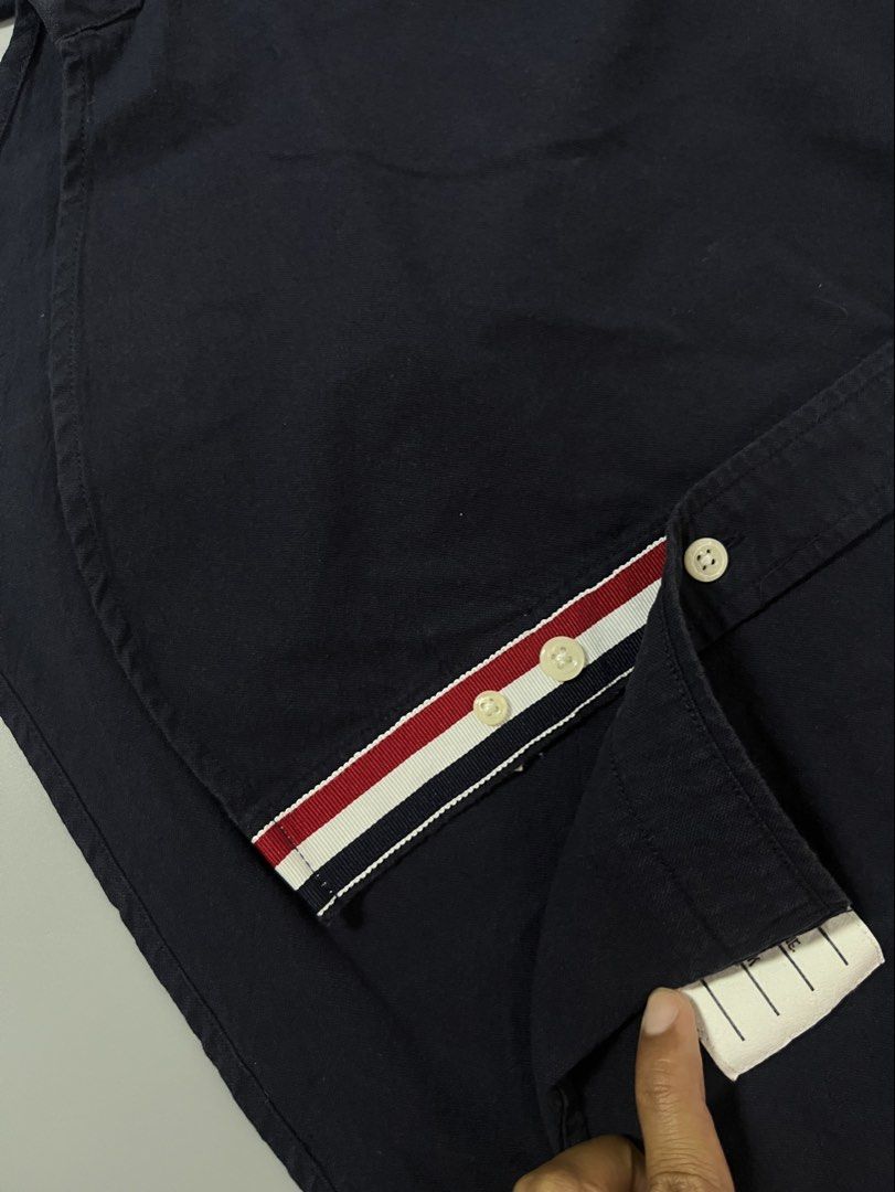 THOM BROWNE BUTTON UP POLO SHIRT AUTHENTIC (Category: Tshirts & Polo Shirts ) located in Mabalacat. Submitted by bizzybones (Listing ID 1468083364, Image 2). Description: “26-27Length “20Width Authentic/Legit No issue Excellent condition Mop gcash courier jnt.