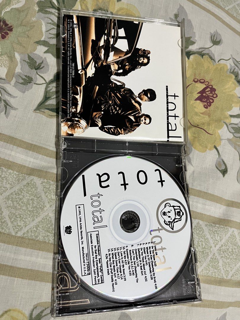 Total (self-titled) [1996] album (Category: CDs & DVDs) located in Dagupan City. Submitted by artpop09 (Listing ID 1468238443, Image 3). Description: * CD is like new * USA pressing * has minimal scratches on jewel case .