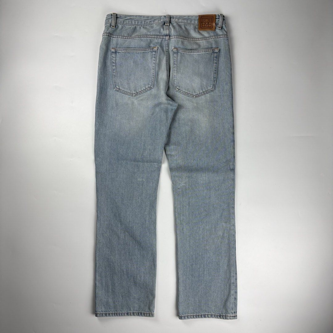 Toteme - Straight Denim Pants (Category: Luxury Apparel) located in Bacolod City. Submitted by cast.archives (Listing ID 1468256347, Image 2). Description: Toteme - Straight Denim Pants Waist: 32" Length: 38" Inseam: 28" Leg opening: 8" Condition: Excellent Flaw: Normal sign of used.