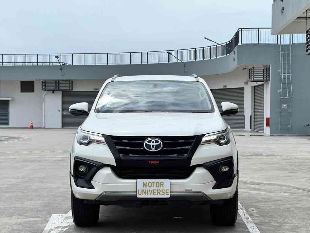 TOYOTA FORTUNER TRD (AUTO) (Category: Used Cars) located in Singapore. Submitted by motoruniverse (Listing ID 1440830544, Image 1). Description: Showroom: CARRO CENTER 60 JALAN LAM HUAT #04-37/38 CARRO CENTER Singapore 737869 Limited units in Singapore, do not miss out! Beautiful original white. Genuine low mileage done. Super durable make yet still offering comfort. High body value when COE ends. 100% loan approval guaranteed! Flexible in-house 