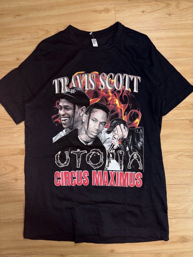 Travis Scott Circus Maximus tour tee (Category: Tshirts & Polo Shirts ) located in Paranaque City. Submitted by uw4kk (Listing ID 1468249833, Image 1). Description: Measurements are shown in the photo.