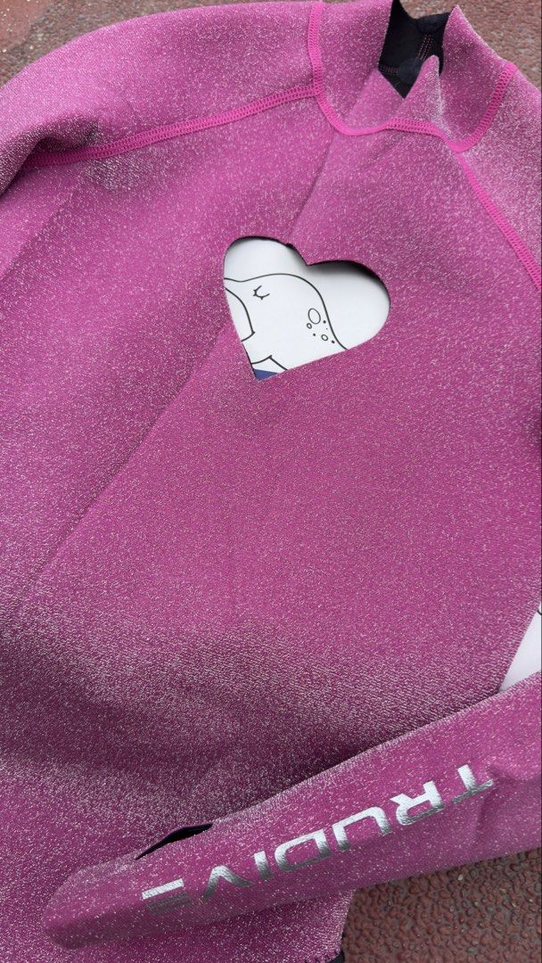 TruDive Kislap 2mm Wetsuit Pink Size M (Category: Rash guard) located in Quezon City. Submitted by xxxjoy.a (Listing ID 1468104123, Image 2). Description: Trudive x Sanghinga KISLAP Wetsuit • 2mm thickness • Size M • Used only once • With box ₱5,000 Still in excellent condition. 📍Manila .