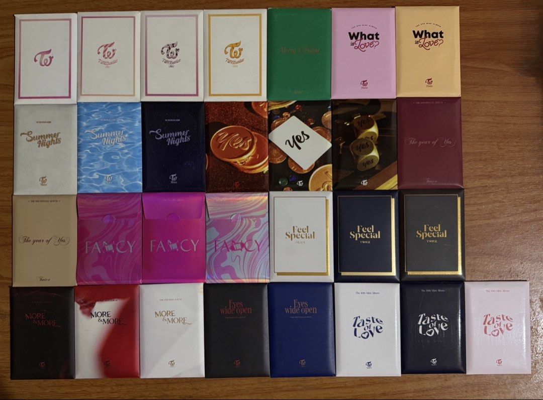 TWICE POB TAKE ALL (Category: K-Wave Merchandise) located in Caloocan City. Submitted by wonywonton (Listing ID 1468164061, Image 1). Description: - Sold as a whole! Can do tingi (DM for price) - Negotiable as long as sure buyer :) - X sensi - Complete from TCL1 - TOL except for twicetagram and EWO style 📌 South Caloocan 💳 PAYO thru GCash/MariBank/Maya 🏷️ photocard preorder benefit fancy summer nights feel special twicecoaster what is love nay