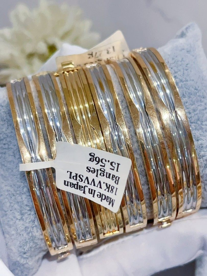 twotone bvl bangles 18k japan gold (Category: Bracelets) located in Manila. Submitted by primejewelry (Listing ID 1468067922, Image 1). Description: .