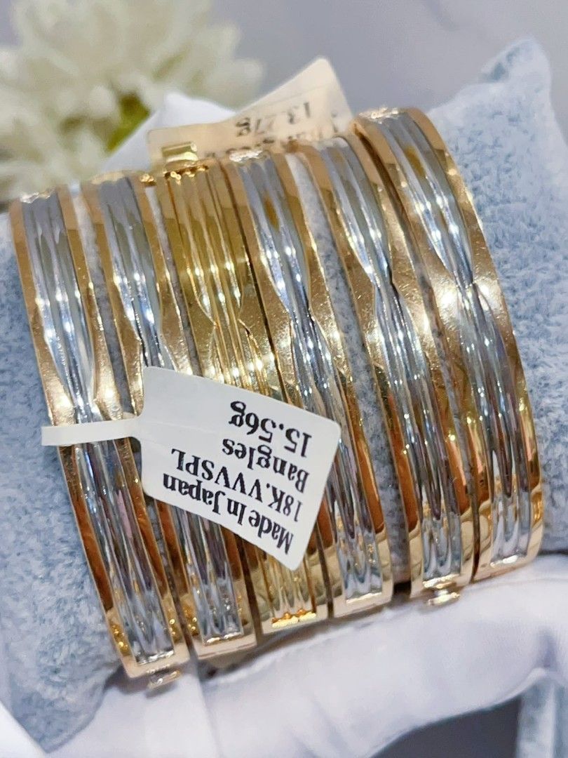 twotone bvl bangles 18k japan gold (Category: Bracelets) located in Manila. Submitted by primejewelry (Listing ID 1468067922, Image 2). Description: .