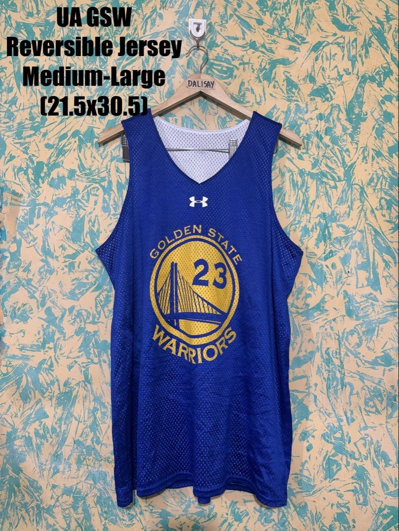 UA GSW Reversible Jersey Medium-Large (21.5x30.5) (Category: Activewear) located in Manila. Submitted by thebadthrift (Listing ID 1468189485, Image 1). Description: GSW Reversible Practice Jersey • Size : Medium-Large (21.5x30.5) • Excellent condition • No issue • No Tags • 400 + SF SOLID NA SOLID PA SA PERSONAL ‼️ No to Cod❌Cop️📌 📍Sampaloc,manila.