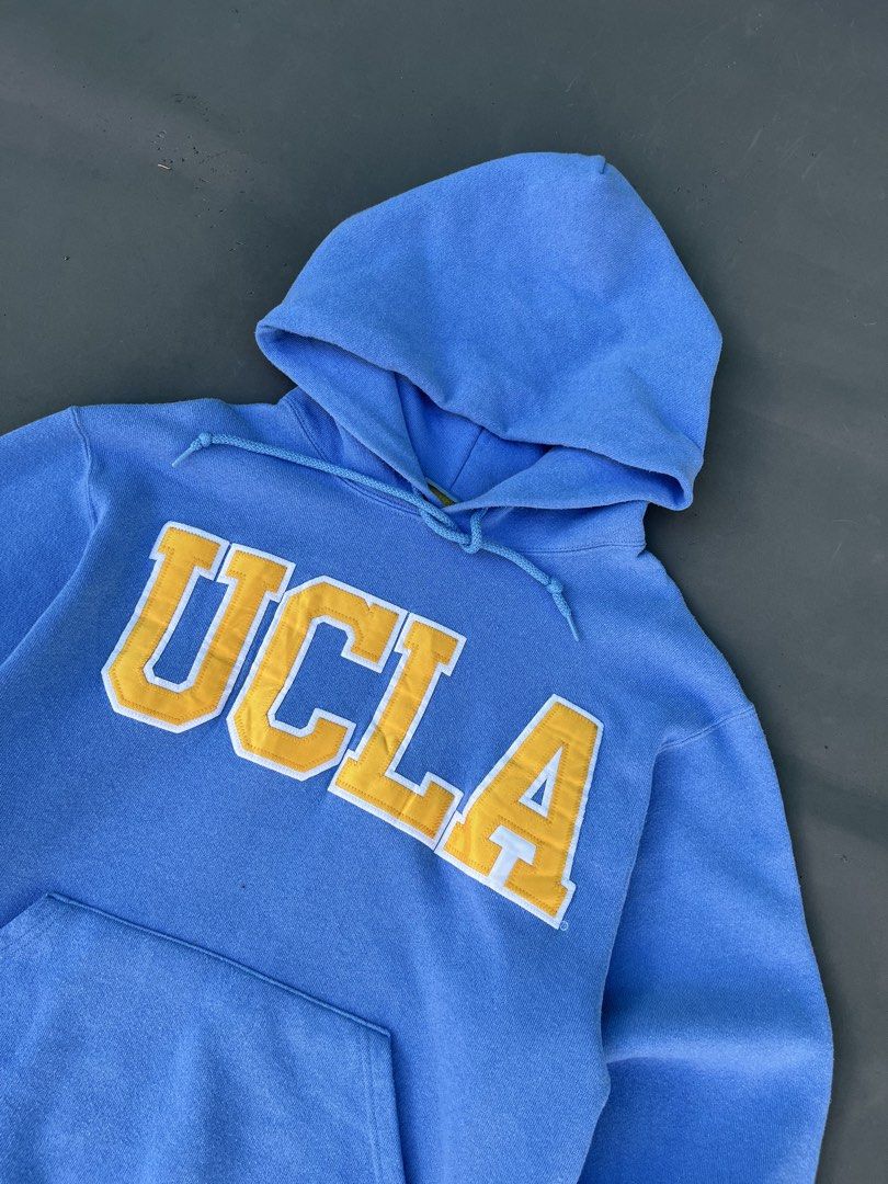UCLA COLLEGIATE HOODIE (Category: Hoodies) located in Quezon City. Submitted by kentstuff (Listing ID 1468087572, Image 2). Description: UCLA COLLEGIATE HOODIE Size S On Tag Shoulder-Hem : 25” Pit-Pit : 20” Condition: Excellent CR: 9/10 Flaws: ❌ Needwash DISCLAIMER: This is a thrifted item. All brands, logos, and trademarks belong to their rightful owners. We’re here to rehome great pieces — no brand affiliation intended..