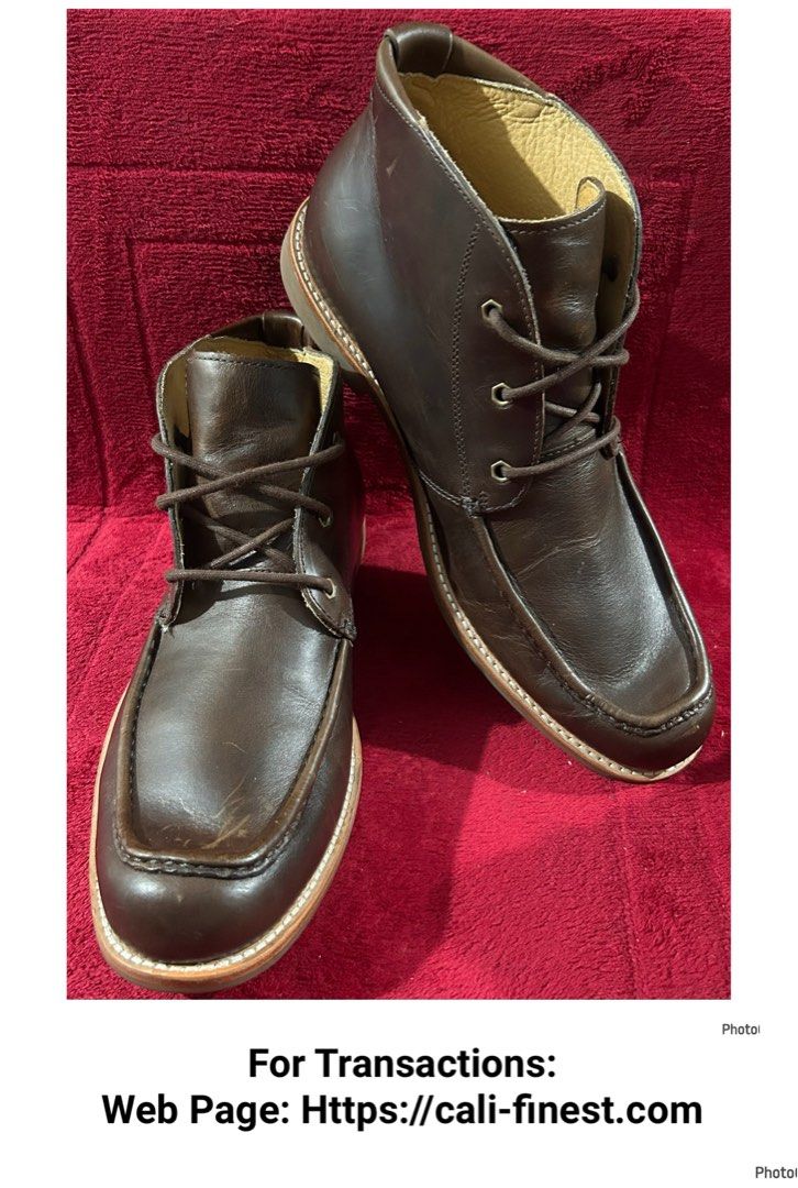 UGG Australia “Via Lungarno” Leather Moc Toe Chukka Boot (Category: Casual Shoes) located in Pasig City. Submitted by califinestcollectibles (Listing ID 1468083896, Image 1). Description: UGG Australia “Via Lungarno” Leather Moc Toe Chukka Boot S#0029 US: 11.5 UK: 10.5 EU: 45 JAPN: 295 • Actual and detailed photos are already posted—kindly check all photos. • When-worn photos are not provided due to sanitary reasons. • All items are pre-washed. •