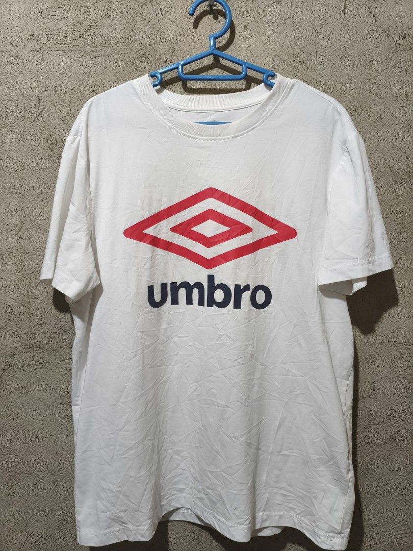 Umbro Big logo (Category: Activewear) located in Cagayan de Oro. Submitted by thrift-japanuksurplus (Listing ID 1468119100, Image 1). Description: Umbro shirt XL W : 23 L : 28 Color rate : 9/10 Condition : 9.5/10 issue : Very very minimal pen mark ( see on photo).