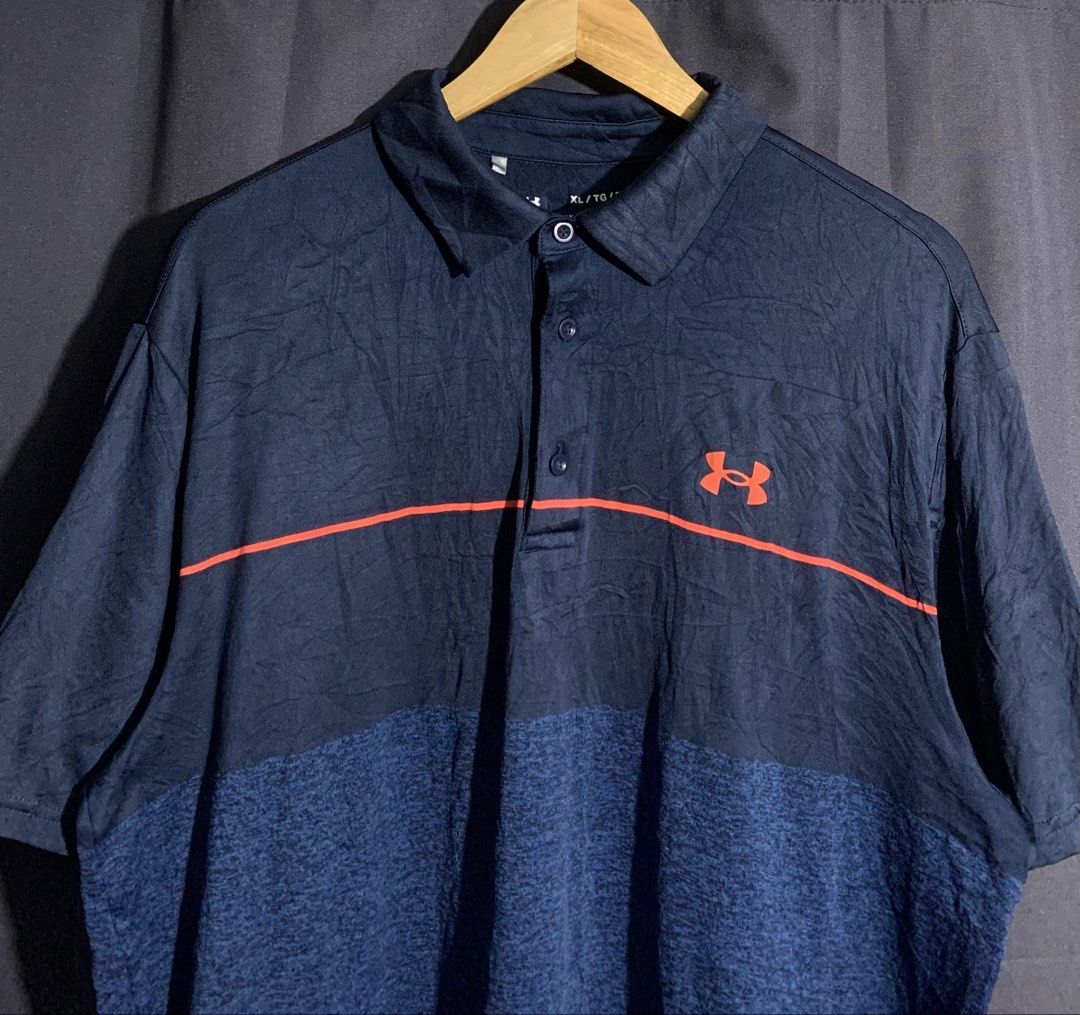 Under Armour Polo Shirt (Category: Tshirts & Polo Shirts ) located in Cebu City. Submitted by drip.co (Listing ID 1468240490, Image 3). Description: Under Armour Polo Shirt Size: XL Dimes: 24x30.5 Color Rate: 10/10 Excellent Condition No Issue 550 + sf.