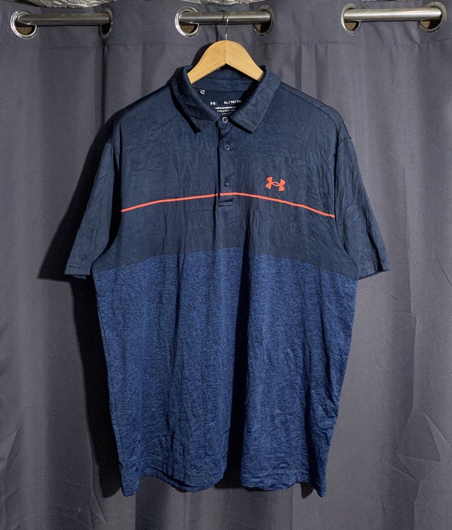 Under Armour Polo Shirt (Category: Tshirts & Polo Shirts ) located in Cebu City. Submitted by drip.co (Listing ID 1468240490, Image 1). Description: Under Armour Polo Shirt Size: XL Dimes: 24x30.5 Color Rate: 10/10 Excellent Condition No Issue 550 + sf.