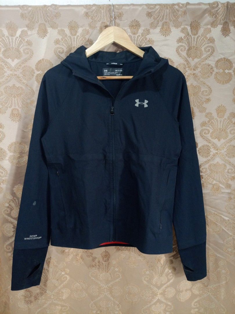 Under Armour WindBreaker Gore WindStopper Jacket (womens)✨ (Category: Coats, Jackets and Outerwear) located in Tagbilaran City. Submitted by lofrancosthriftfnds (Listing ID 1468104351, Image 1). Description: Under Armour WindBreaker Gore WindStopper Jacket (womens)✨ Size: Small Width: 20 Length: 24 Excellent Condition Color rate: 9.5/10 Complete tags Sign of usage Minor flaws/need wash.