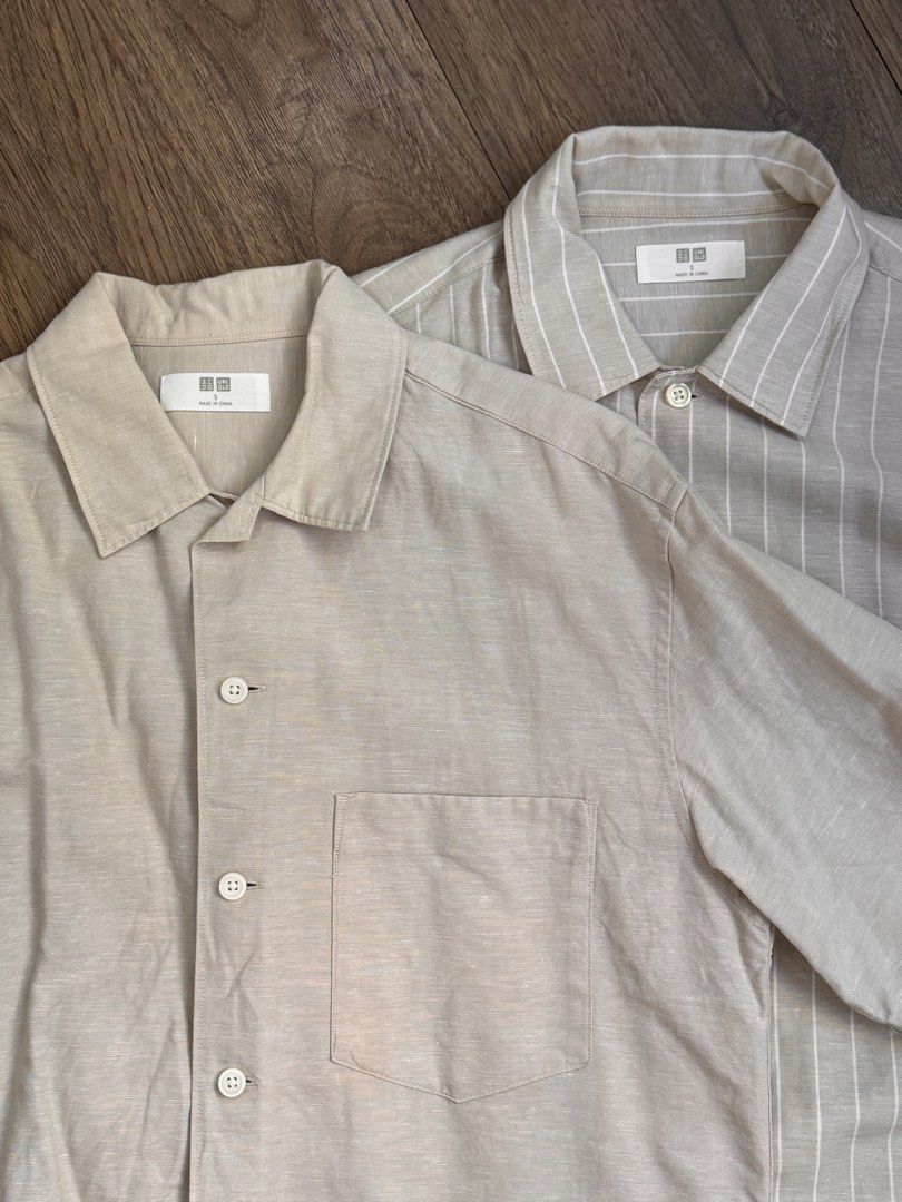 Uniqlo linen polo (Category: Formal Shirts) located in Manila. Submitted by ibanezph (Listing ID 1468098098, Image 2). Description: Uniqlo linen polo Size Small Forever 21 Size Medium fits small No issues Not thrifted 10/10 practically brandnew condition Used only for a couple times Angono rizal area Pickup or lalamove Selling as packed for 1,299 only .