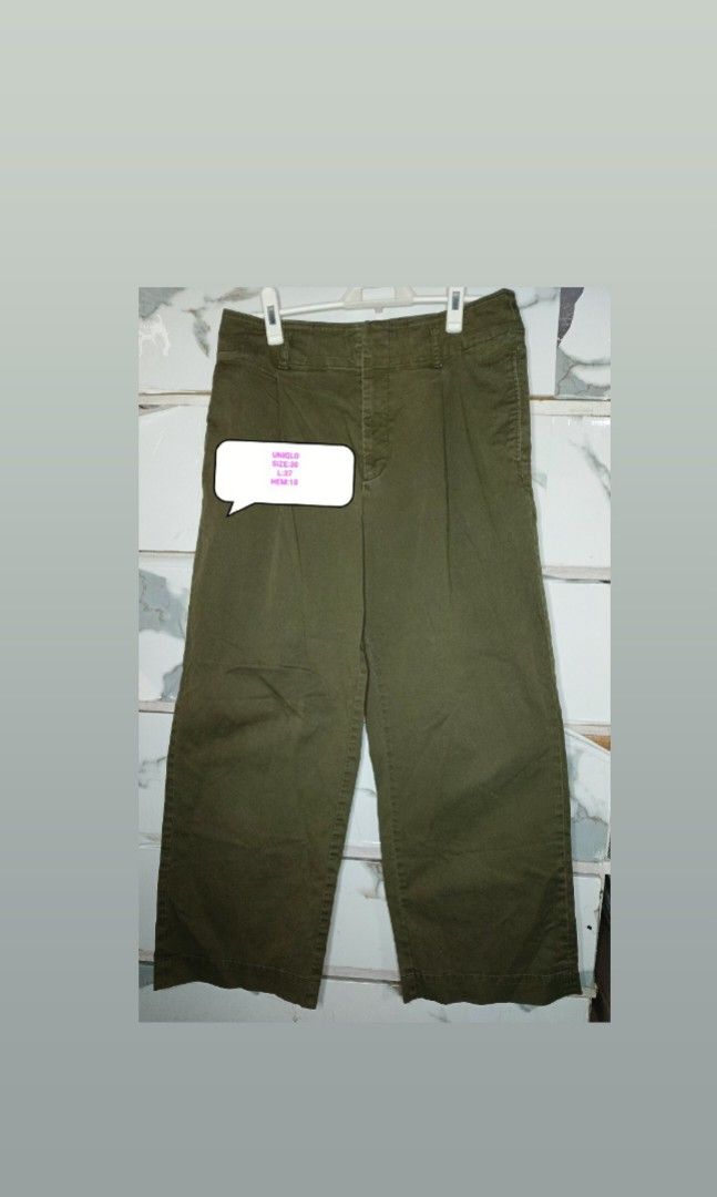 UNIQLO PLEATED WIDELEG 32 (Category: Other Bottoms) located in Quezon City. Submitted by ahyazheabea (Listing ID 1462836377, Image 1). Description: .
