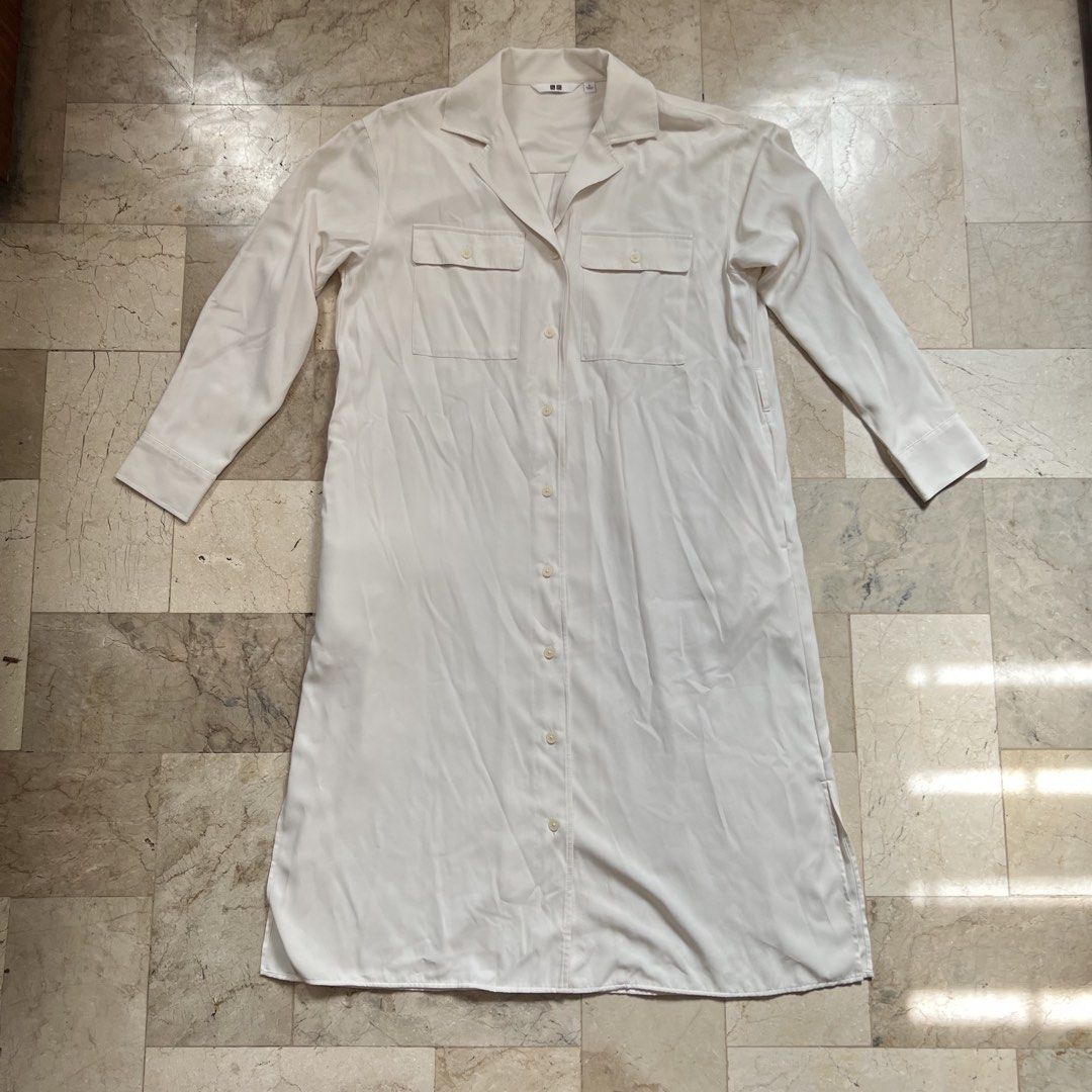 Uniqlo white dress (S) (Category: Dresses) located in Cebu City. Submitted by sammaemendoza (Listing ID 1468198100, Image 2). Description: .