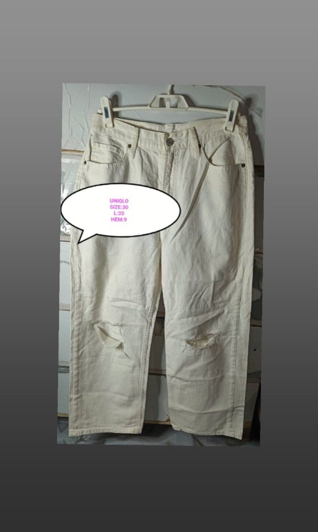 UNIQLO WIDELEG PANTS 30 (Category: Jeans) located in Quezon City. Submitted by ahyazheabea (Listing ID 1466973002, Image 1). Description: .
