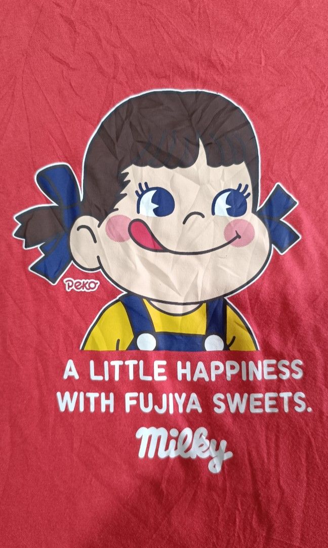 UNIQLO x MILKY (Category: Tshirts & Polo Shirts ) located in Midsayap. Submitted by macoy.picker (Listing ID 1468073578, Image 2). Description: UNIQLO X MILKY COTTON TEE SIZE XL DIMES 21 X 25.5 100 + SF.