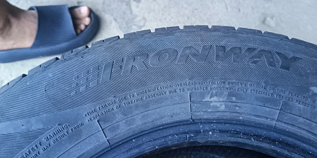 Used tire 85% galing avanza 2015 (Category: Mags and Tires) located in San Jose del Monte. Submitted by nikozkie (Listing ID 1468216293, Image 3). Description: used tire pinagpalitan ng avanza 2015 2pcs fronway 185/70R14 1pc goodyear 185/70R14 1pc dunlop 185/70R 14 85-90%.