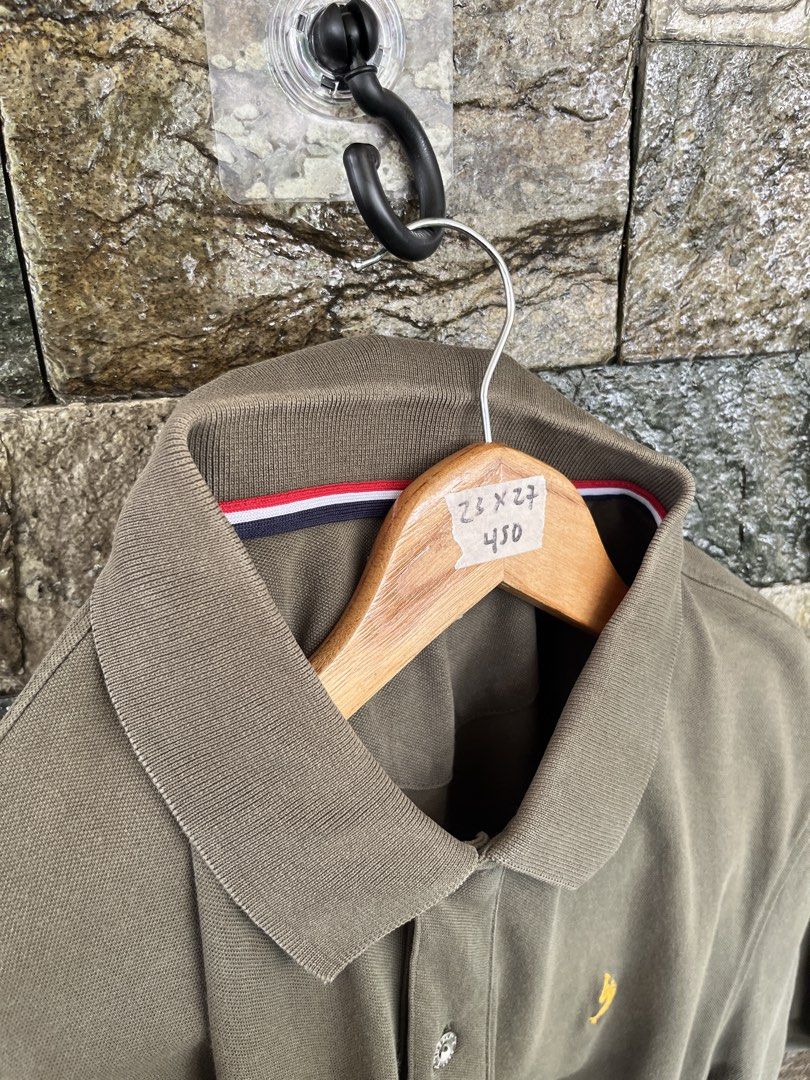 USPA Moss Green Poloshirt (Category: Tshirts & Polo Shirts ) located in Cagayan de Oro. Submitted by curatedheirloomph_ (Listing ID 1468103970, Image 3). Description: 𝘿𝙞𝙢𝙚𝙣𝙨𝙞𝙤𝙣𝙨: 23x27 𝘽𝙚𝙨𝙩 𝙁𝙞𝙩: Medium - Large 𝘾𝙤𝙣𝙙𝙞𝙩𝙞𝙤𝙣 & 𝘾𝙤𝙡𝙤𝙧 𝙍𝙖𝙩𝙚: Very Good (9/10) 𝙄𝙨𝙨𝙪𝙚: Minimal collar lining 𝘼𝙪𝙩𝙝𝙚𝙣𝙩𝙞𝙘𝙞𝙩𝙮 𝘿𝙚𝙘𝙡𝙖𝙧𝙖𝙩𝙞𝙤𝙣: Authentic.