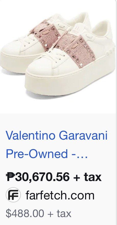 Valentino Garavani Rockstud Untitled (Category: Sneakers & Footwear) located in San Fernando. Submitted by gbagscollection (Listing ID 1468202815, Image 2). Description: Authen. Not guaran No issue Like new Size: Euro 38 || 24cm .