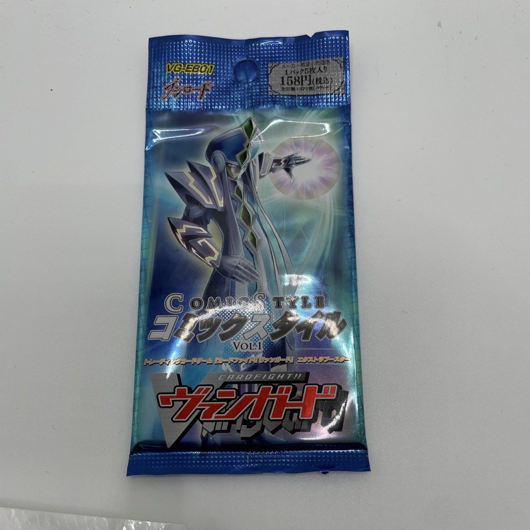 Vanguard Comic Style Vol. 1 Booster Pack Japanese (Category: Card Packs) located in Mandaluyong City. Submitted by akihabara48 (Listing ID 1468137520, Image 1). Description: Stock: 5 Sealed Cardfight! Vanguard Extra Booster pack from the Comic Style Vol. 1 set. This pack contains 5 cards and is in original, unopened condition. A great addition for collectors of early Vanguard sets or those looking to pull classic cards from the manga-inspired ser
