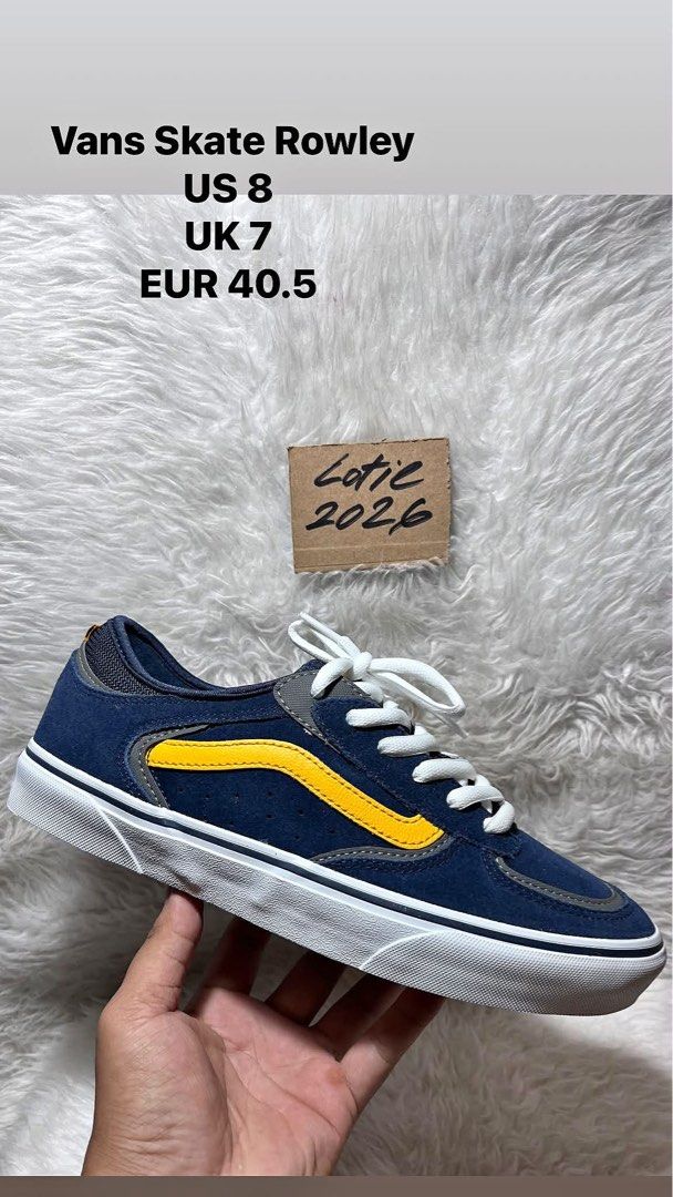 Vans shoes (Category: Casual Shoes) located in Davao. Submitted by abellalotie (Listing ID 1468218178, Image 2). Description: ‼️NEW STOCK‼️ 🔥VANS SNEAKERS FOR SALE 🔥 Vans Skate Rowley US 8 | UK 7 | EUR 40.5 Vans Men’s Colson US 9 | UK 8 | EUR 42 Vans Seldan US 8.5 | UK 7.5 | EUR 41 Vans MTE Crosspath US 7 | UK 6 | EUR 39 Vans MTE UltraRange Neo VR3 US 8.5 | UK 7.5 | EUR 41 Vans Skate Half Cab US 8 | UK 7 | EUR 40.5 Vans Skate Half Cab US 8.5 | 