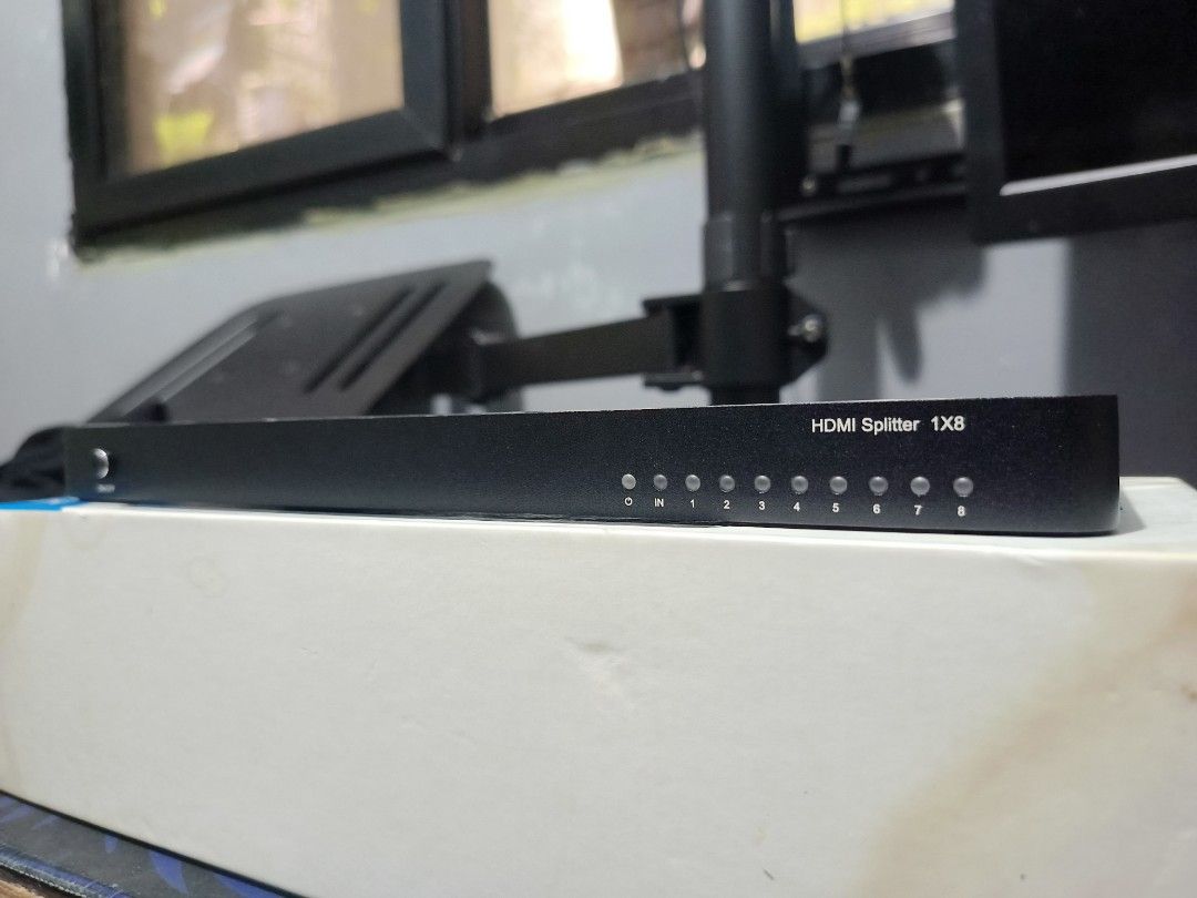 Vention 1 In 8 Out HDMI Splitter 4K (Category: Cables & Adaptors) located in San Juan City. Submitted by markieethebomb (Listing ID 1468094599, Image 2). Description: - Vention 1-in 8-out HDMI Splitter - Mirrors one input signal across eight displays simultaneously - Supports stunning 4K Ultra HD video, 3D visuals, and 10.2Gbps bandwidth - Durable and sleek black metal casing with built-in power and output status indicator lights - Original box i