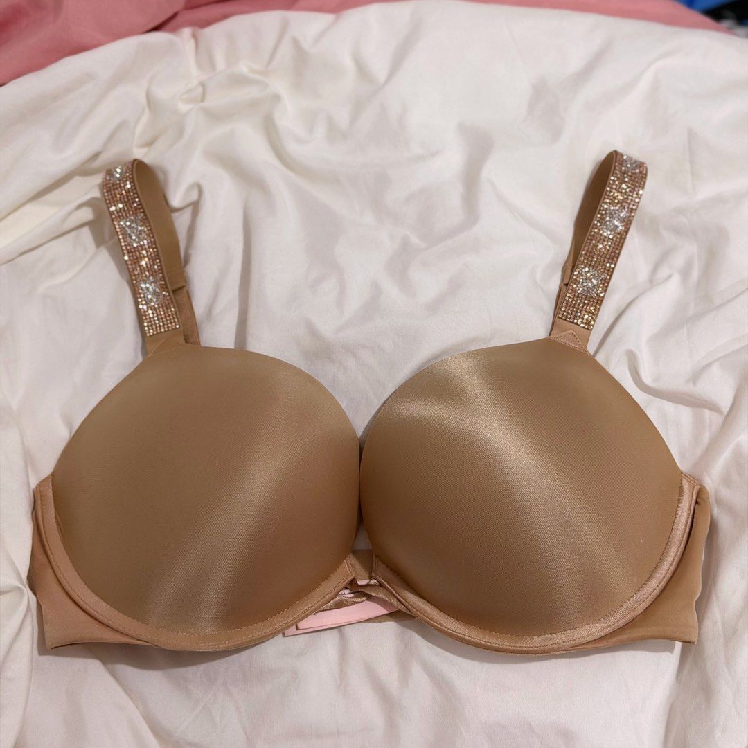 Victoria’s Secret 34D Bombshell Shine SUPER Push Up Bra Beige (Category: Undergarments & Loungewear) located in Makati City. Submitted by Momoring97 (Listing ID 1468117321, Image 1). Description: SUPER PUSH UP BRA 34D Never used With original VS paperbag Original price ₱5k.