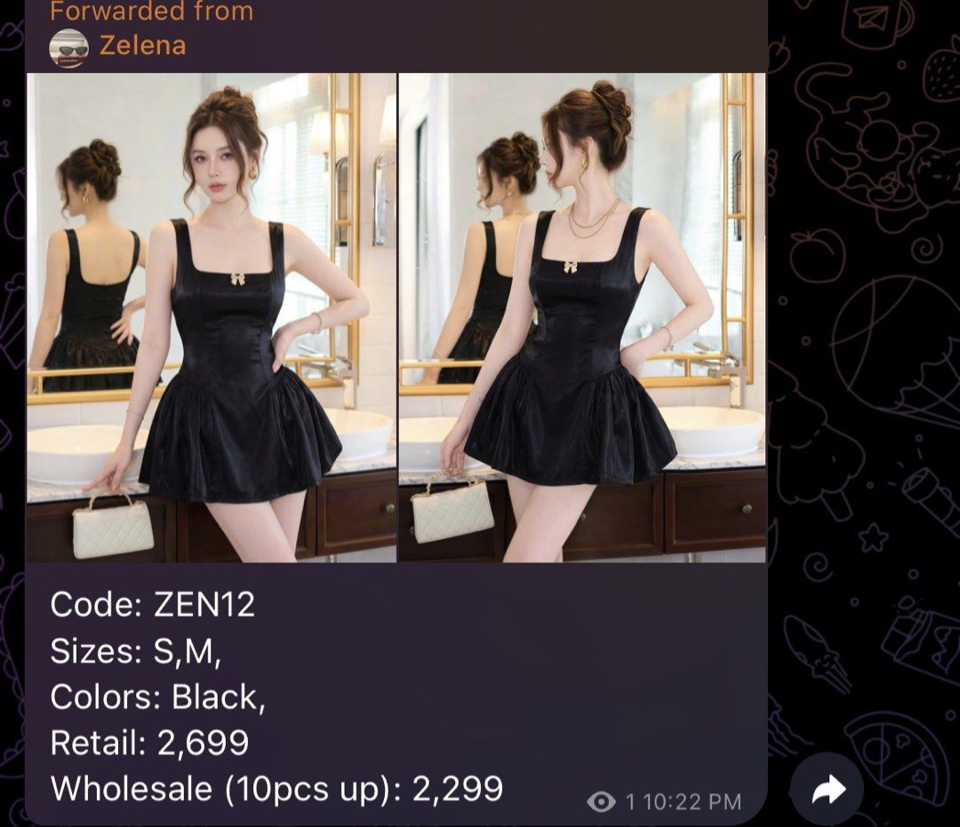 Vietnam Mini Dress (small) (Category: Dresses) located in Paranaque City. Submitted by kaleeen21 (Listing ID 1468208103, Image 3). Description: Imported Dress (made in vietnam) • SALE: 2400 • size: 24-25 waistline • brand new • good-quality • perfect for ootd , dates , special occasion, party , photoshoot • onhand ready to ship 📍Parañaque City 🛵Lalamove ready PM~.
