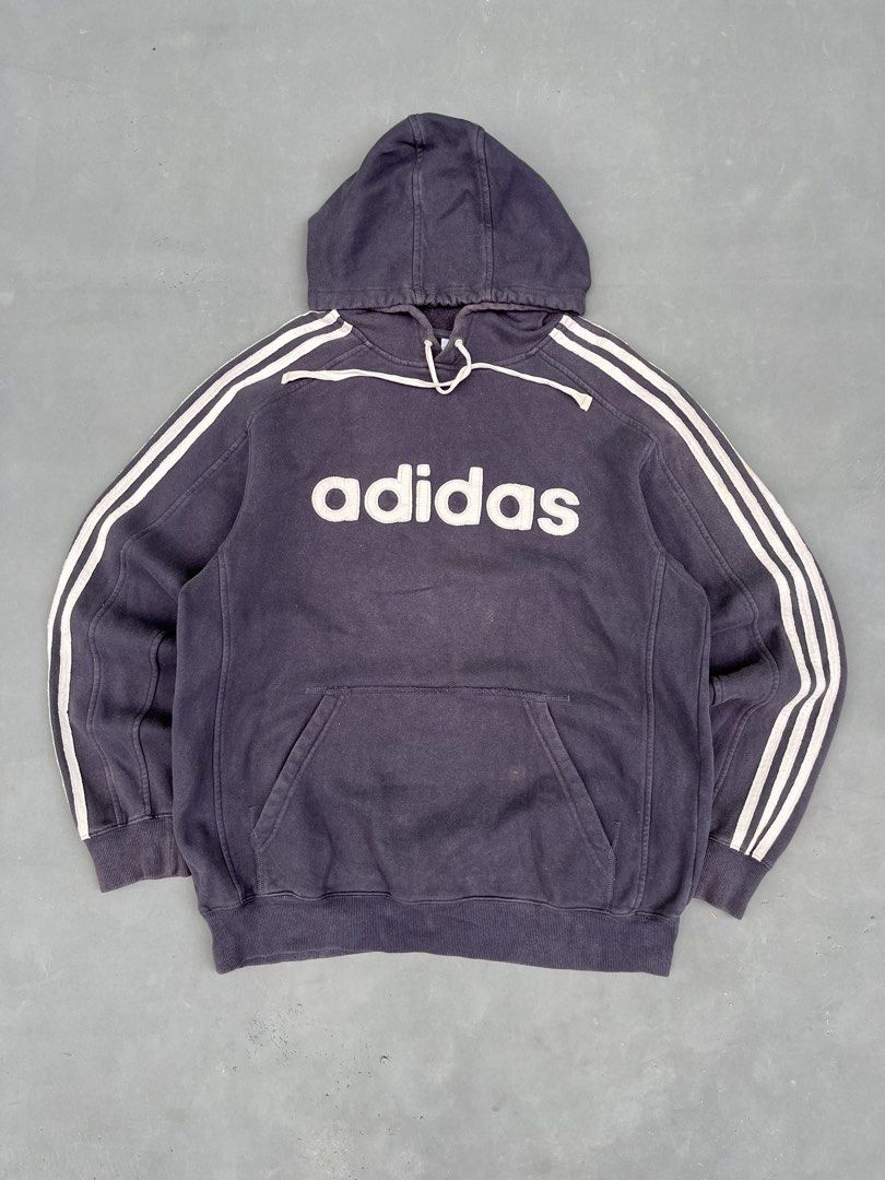 VINTAGE ADIDAS PULLOVER HOODIE (Category: Hoodies) located in Quezon City. Submitted by kentstuff (Listing ID 1468085401, Image 1). Description: VINTAGE ADIDAS PULLOVER HOODIE Size L On Tag Shoulder-Hem : 30” Pit-Pit : 24 Condition: Excellent CR: 9/10 Flaws: ❌ Needwash DISCLAIMER: This is a thrifted item. All brands, logos, and trademarks belong to their rightful owners. We’re here to rehome great pieces — no brand affiliation intended..
