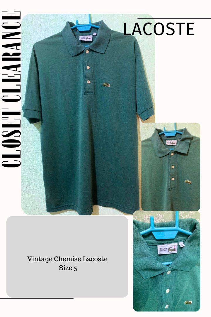 Vintage Chemise Lacoste Size 5 (Category: Tshirts & Polo Shirts ) located in Camalig. Submitted by ryrilim (Listing ID 1468083799, Image 1). Description: .