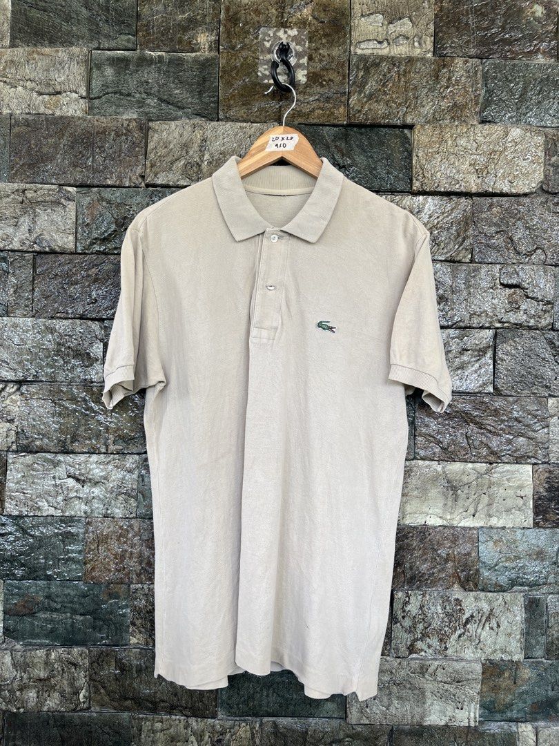 Vintage Lacoste Cream Poloshirt (Category: Tshirts & Polo Shirts ) located in Cagayan de Oro. Submitted by curatedheirloomph_ (Listing ID 1468229557, Image 1). Description: 𝘿𝙞𝙢𝙚𝙣𝙨𝙞𝙤𝙣𝙨: 20x28 𝘽𝙚𝙨𝙩 𝙁𝙞𝙩: Medium - Large 𝘾𝙤𝙣𝙙𝙞𝙩𝙞𝙤𝙣 & 𝘾𝙤𝙡𝙤𝙧 𝙍𝙖𝙩𝙚: Excellent (9.5/10) 𝙄𝙨𝙨𝙪𝙚: Needs wash, cut neck tag.