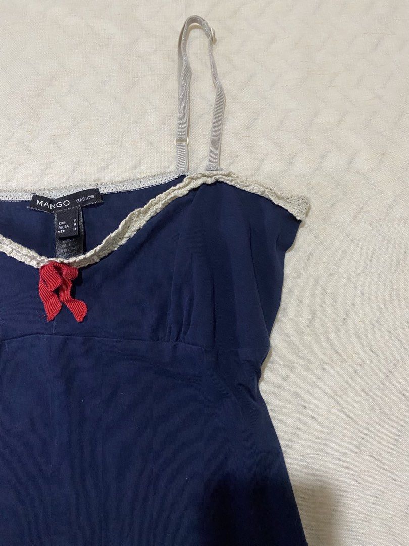Vintage MANGO Basics Babydoll Cami Top (Category: Sleeveless) located in Marilao. Submitted by kyssmarila (Listing ID 1468222027, Image 2). Description: — Size: XS-S — Condition: 9/10 — Flaws: None.