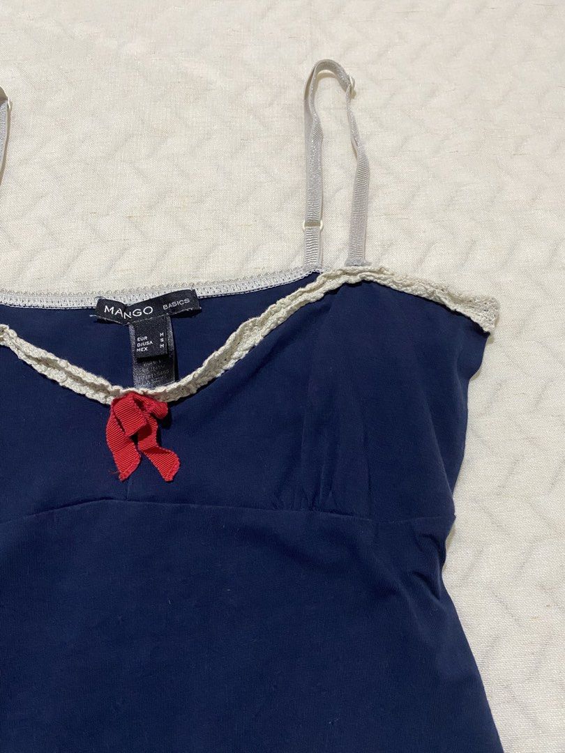 Vintage MANGO Basics Babydoll Cami Top (Category: Sleeveless) located in Marilao. Submitted by kyssmarila (Listing ID 1468222027, Image 3). Description: — Size: XS-S — Condition: 9/10 — Flaws: None.