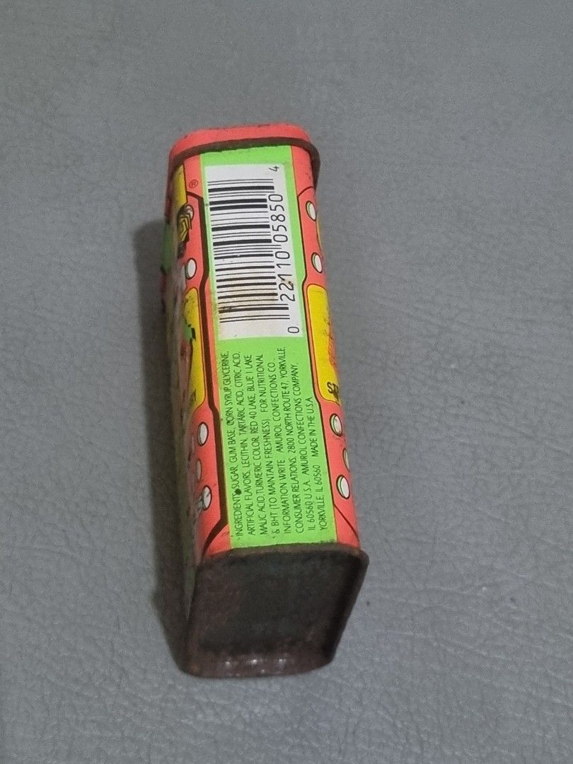 Vintage OUCH! Bandage Bubble Gum Empty Tin 1990's (Category: Vintage Collectibles) located in Silang. Submitted by samflores2k4t7 (Listing ID 1468083291, Image 2). Description: For sale Vintage OUCH! Bandage Bubble Gum Empty Tin 1990's Made in USA Issue Rust due to age.