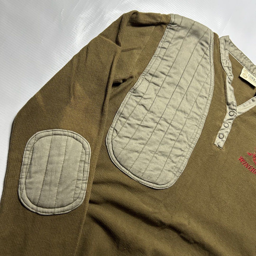 Vintage SHE Outdoor Longsleeves (Category: Longsleeves) located in Antipolo. Submitted by wvyfrnds (Listing ID 1468220865, Image 3). Description: Vintage SHE Outdoor Longsleeves Size: L Color: BrownishGreen Dimensions (Inches): Length: 25.5 Width: 19.5 Color Rate: 8/10 Issues - Sunfaded 395 PLUS SF.