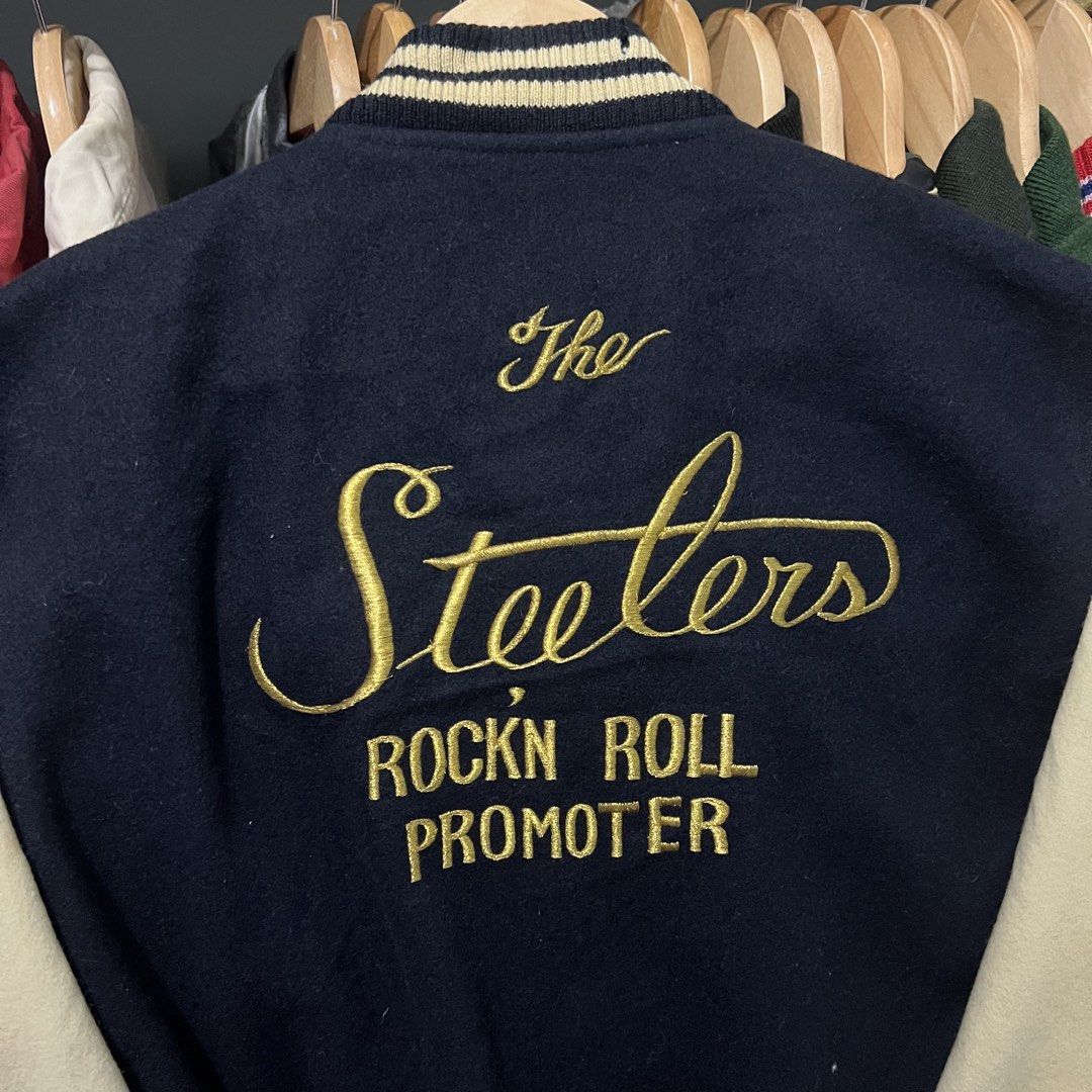 Vintage vox wool varsity jacket (Category: Coats, Jackets and Outerwear) located in Baguio. Submitted by itsvintageclothing (Listing ID 1468153576, Image 2). Description: Length 26 Pit to pit 23 L on tag.