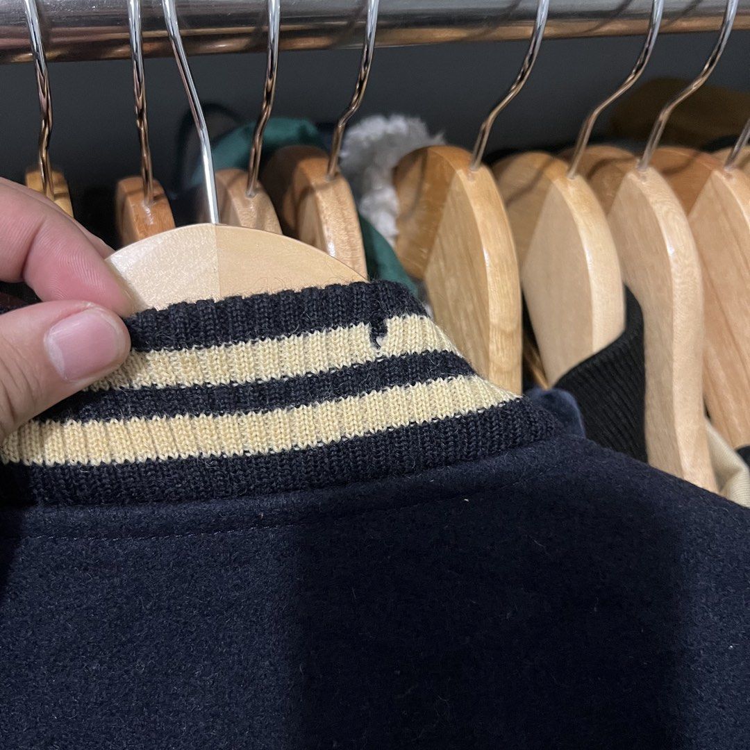 Vintage vox wool varsity jacket (Category: Coats, Jackets and Outerwear) located in Baguio. Submitted by itsvintageclothing (Listing ID 1468153576, Image 3). Description: Length 26 Pit to pit 23 L on tag.