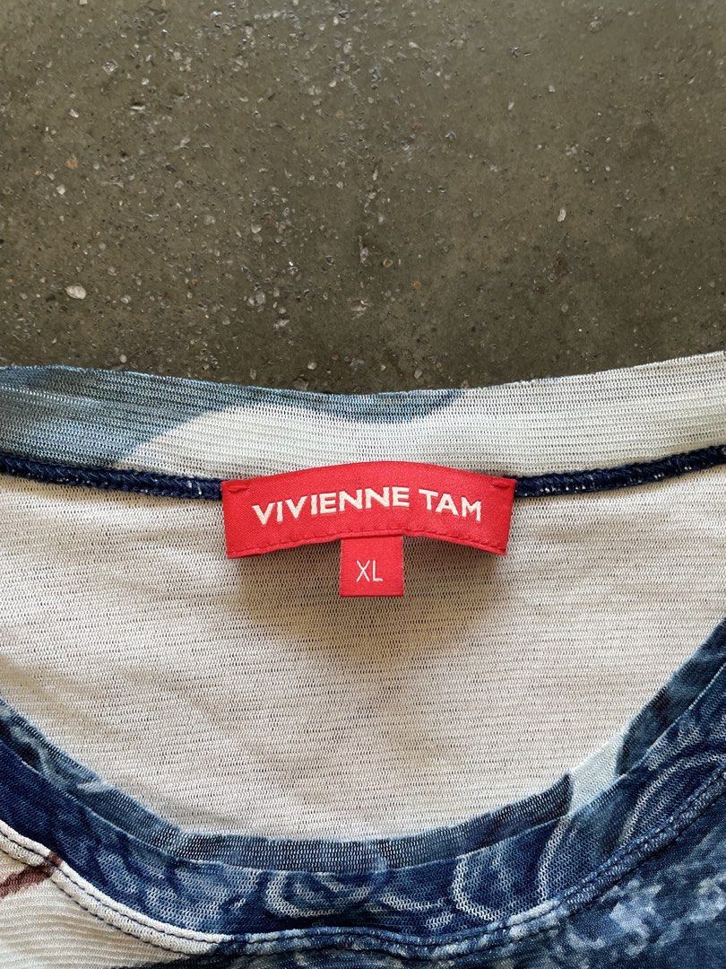 Vivienne Tam Cloud Dragon Mesh Top (Category: Shirts) located in Angeles City. Submitted by wa2si (Listing ID 1468114074, Image 3). Description: Size: XL Excellent condition No flaws.