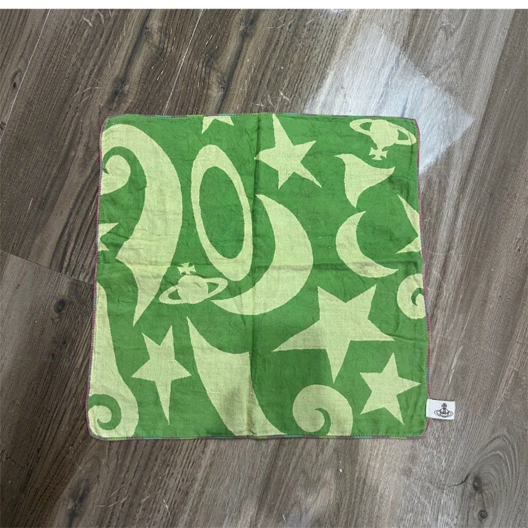 VIVIENNE WESTWOOD hand towel (Category: Handkerchief & Pocket Squares) located in Bulacan. Submitted by letsfindukaywithme (Listing ID 1468172632, Image 1). Description: Vivienne Westwood hand towel Cotton 15x15" Like new No issue +sf payment first Ship via J&T .